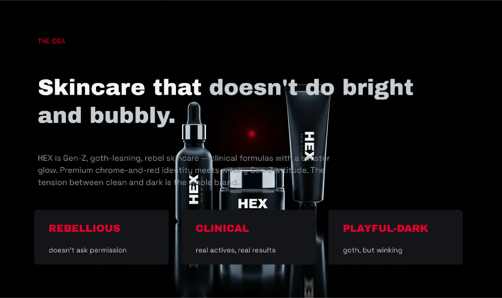 Hex brand idea and pillars
